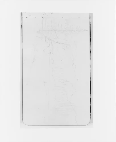 Mountain Landscape with River (Stave?) and Trees (from Sketchbook) by Albert Bierstadt, artwork, 1890