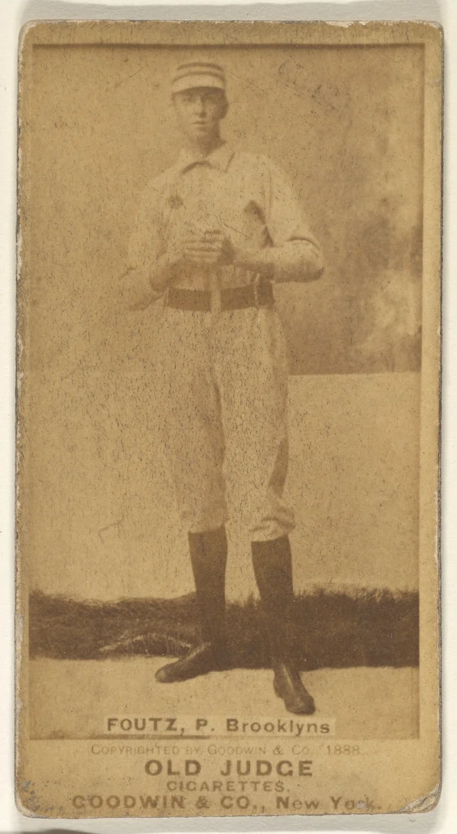 Foutz, Pitcher, Brooklyn Bridegrooms, from the Old Judge series (N172) for Old Judge Cigarettes by Goodwin & Company, photograph, 1888