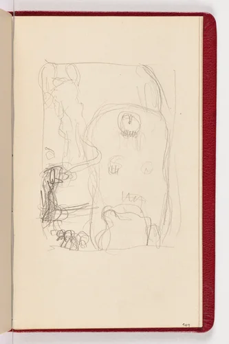Page 109 by Gustav Klimt, sketchbook, 1898