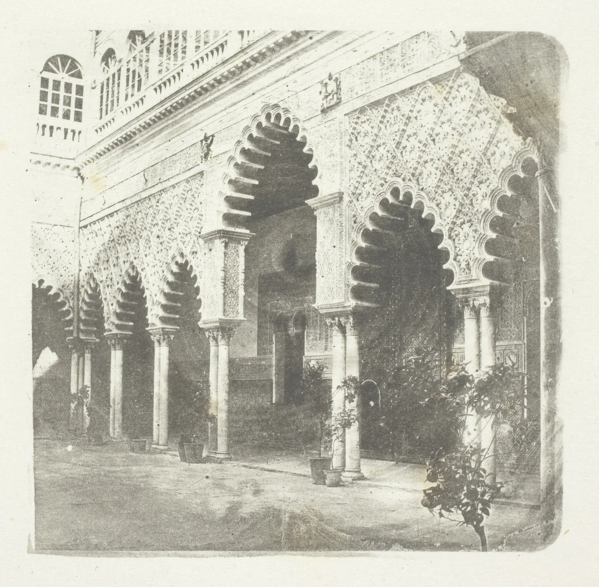 Alcazar de Seville by William Henry Fox Talbot, print, 1848-1863