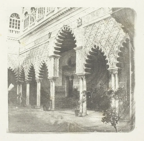 Alcazar de Seville by William Henry Fox Talbot, print, 1848-1863