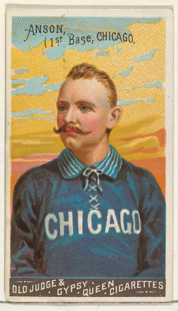 Cap Anson, 1st Base, Chicago, from the Goodwin Champion series for Old Judge and Gypsy Queen Cigarettes by Goodwin & Company, print, 1888