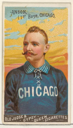 Cap Anson, 1st Base, Chicago, from the Goodwin Champion series for Old Judge and Gypsy Queen Cigarettes by Goodwin & Company, print, 1888