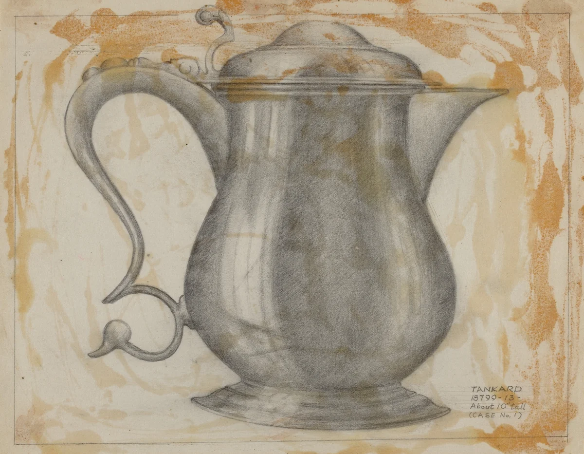 Silver Tankard by Joseph Leboit, index of american design, 1935-1942
