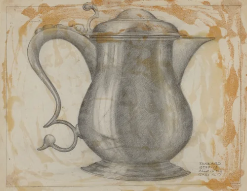 Silver Tankard by Joseph Leboit, index of american design, 1935-1942