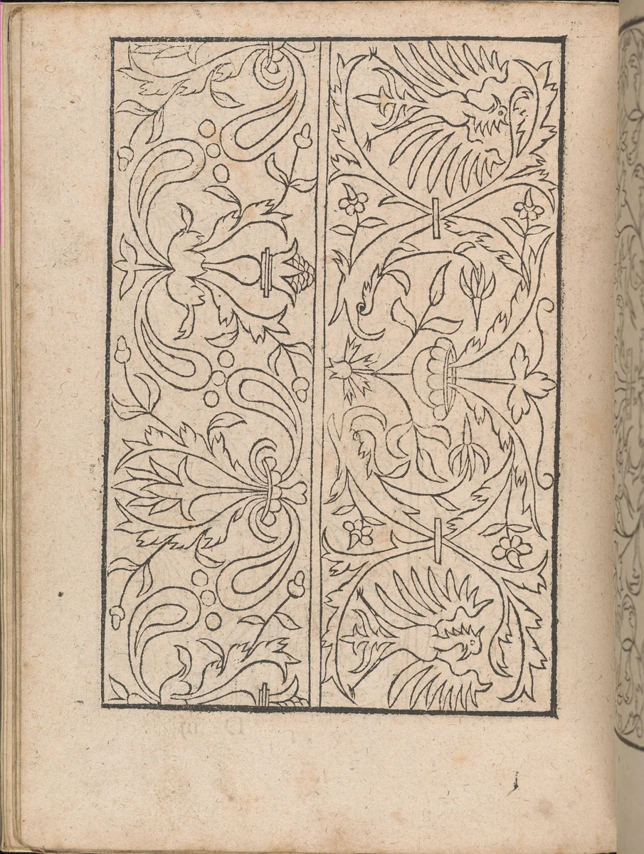 New Modelbüch allen Nägerin u. Sydenstickern (Page 15v) by Hans Hoffman, book, 1556