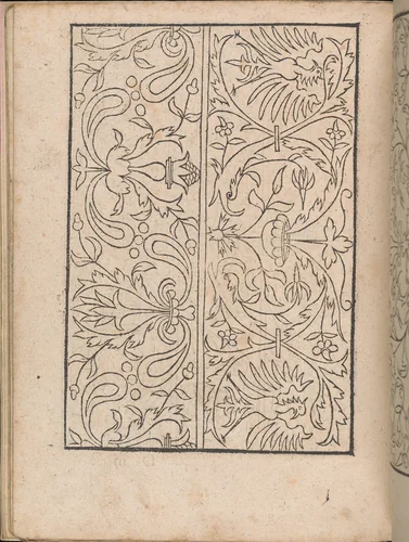 New Modelbüch allen Nägerin u. Sydenstickern (Page 15v) by Hans Hoffman, book, 1556