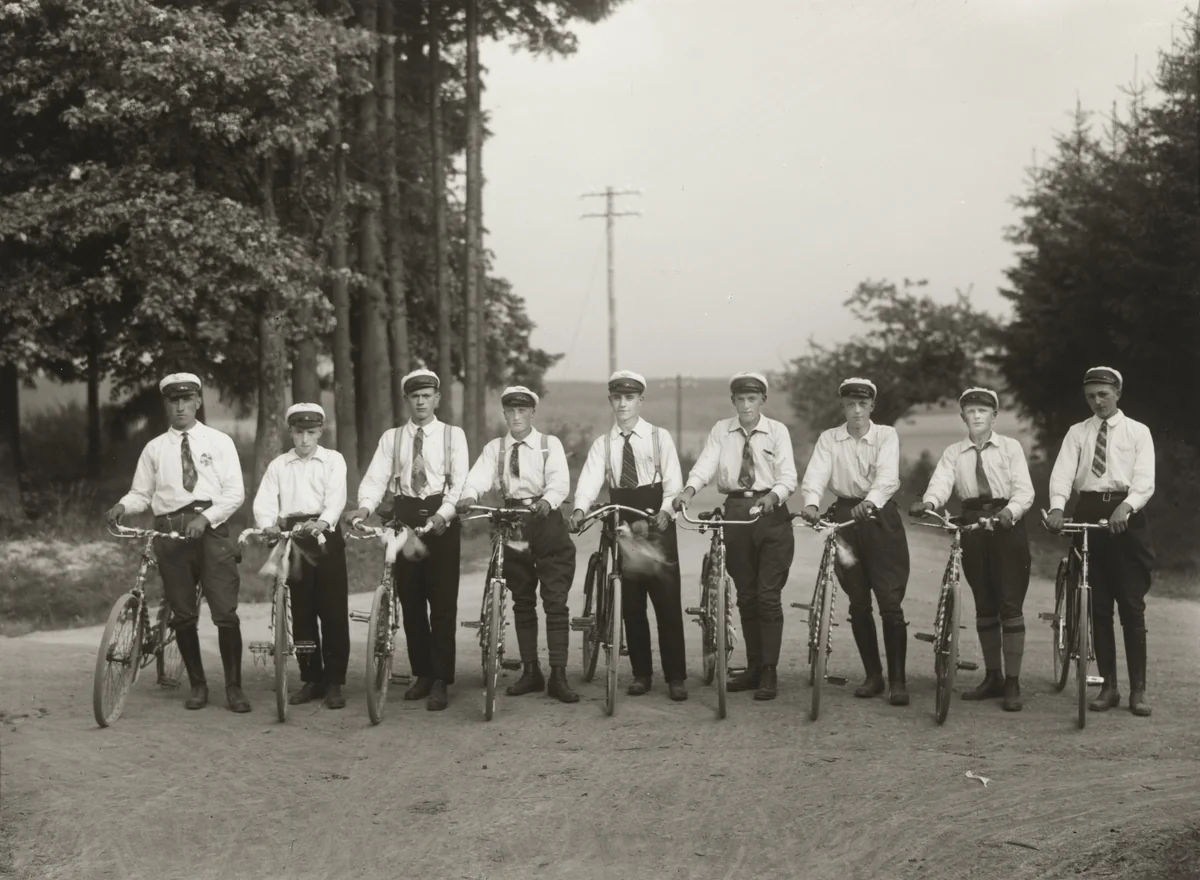 Cycling Club by August Sander, photograph, 1927