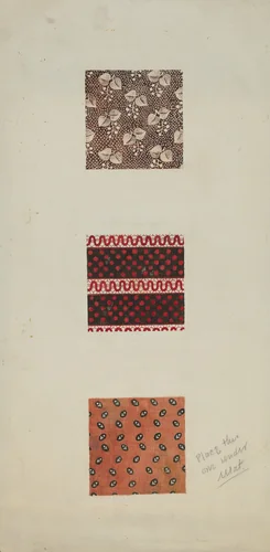 Patchwork from Spread (Quilt) by Inez McCombs, index of american design, 1939