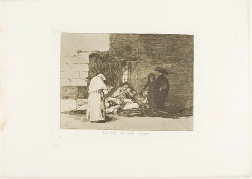 A Woman's Charity, plate 49 from The Disasters of War by Francisco José de Goya, print, 1812-1815