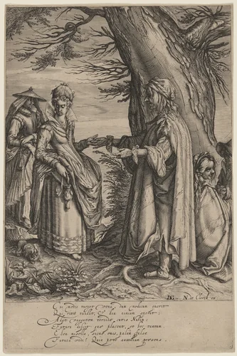 The Fortune Teller by Andries Jacobsz Stock
Jacques de Gheyn II, print, 1580-1648