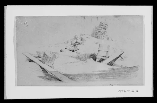 The Ladder and the Hole by Elihu Vedder, artwork, 1836-1923