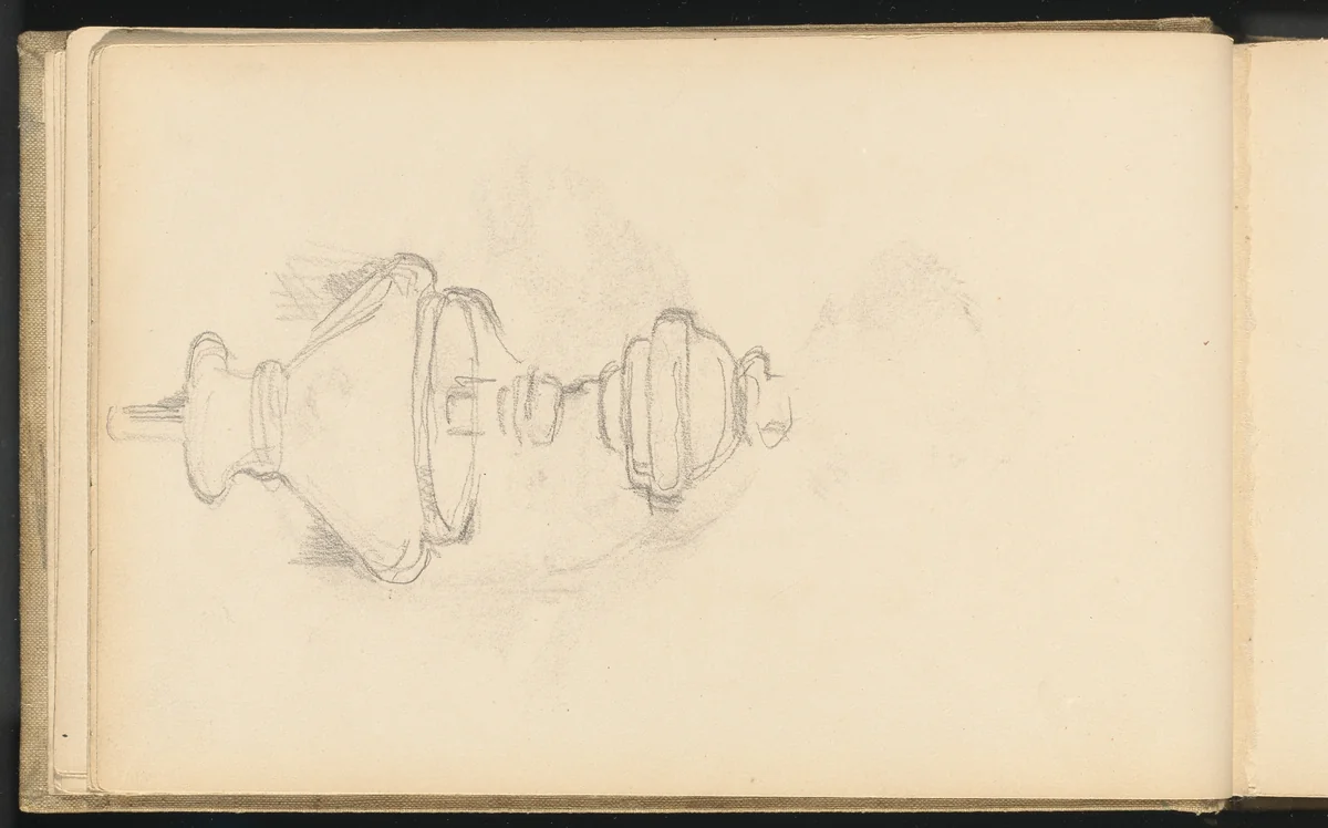 Kerosene Lamp by Paul Cezanne, drawing, 1878-1881
