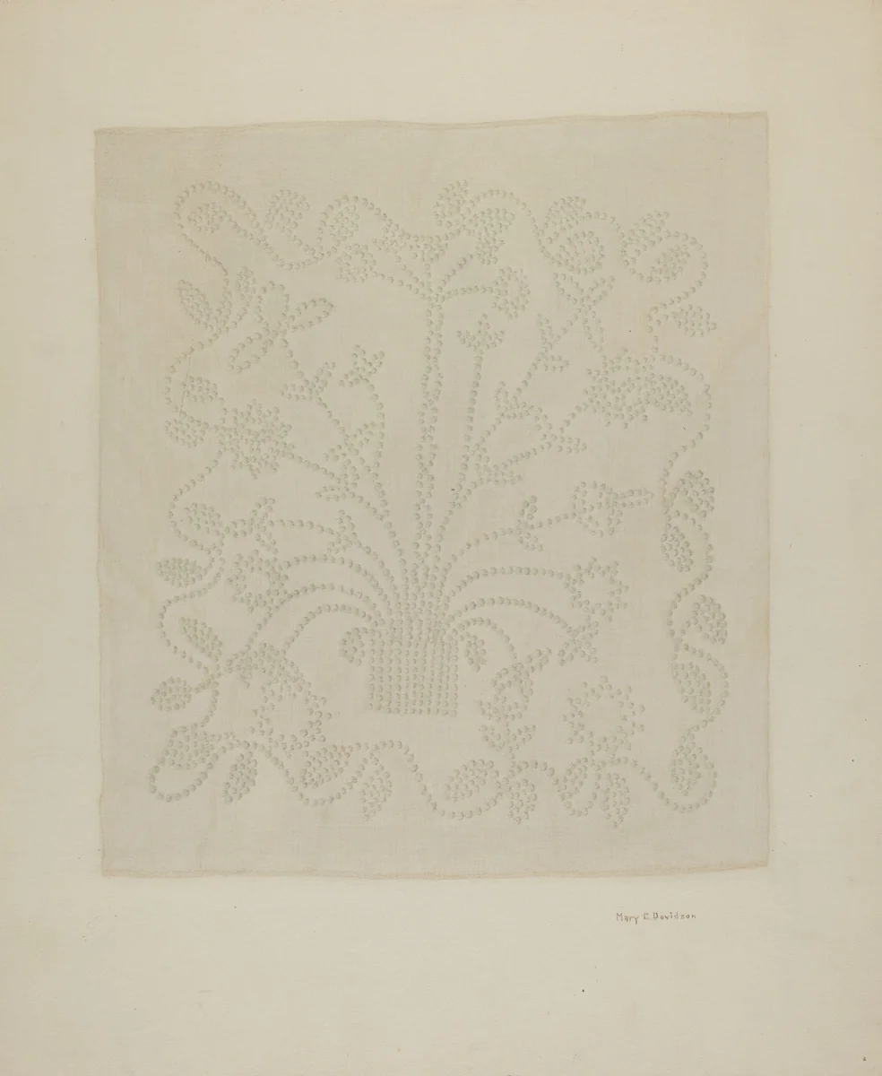 Handwoven Linen by Mary C. Davidson, index of american design, 1935-1942