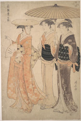 The Promenade by Torii Kiyonaga (鳥居清長), print, 1742-1815