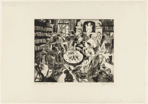 A Few Ideas by Peggy Bacon, print, 1927