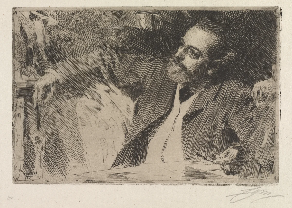 Antonin Proust by Anders Zorn, print, 1889