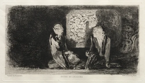 Ivory and Celadon by Jules Jacquemart, print, 1872