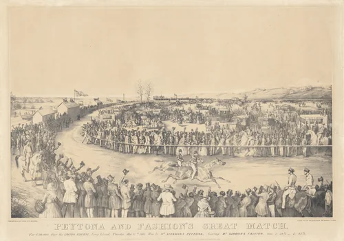 Peytona and Fashion's Great Match by Charles Severin, print, 1845