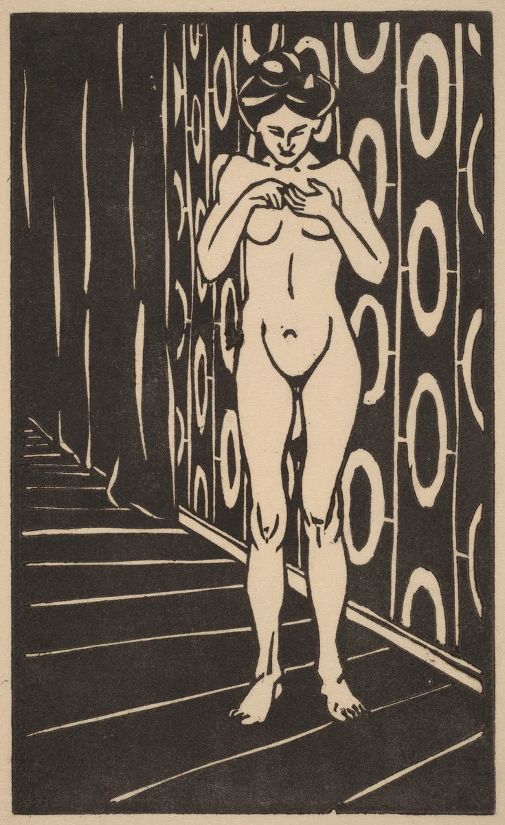 The Finger Game by Ernst Ludwig Kirchner, print, 1905