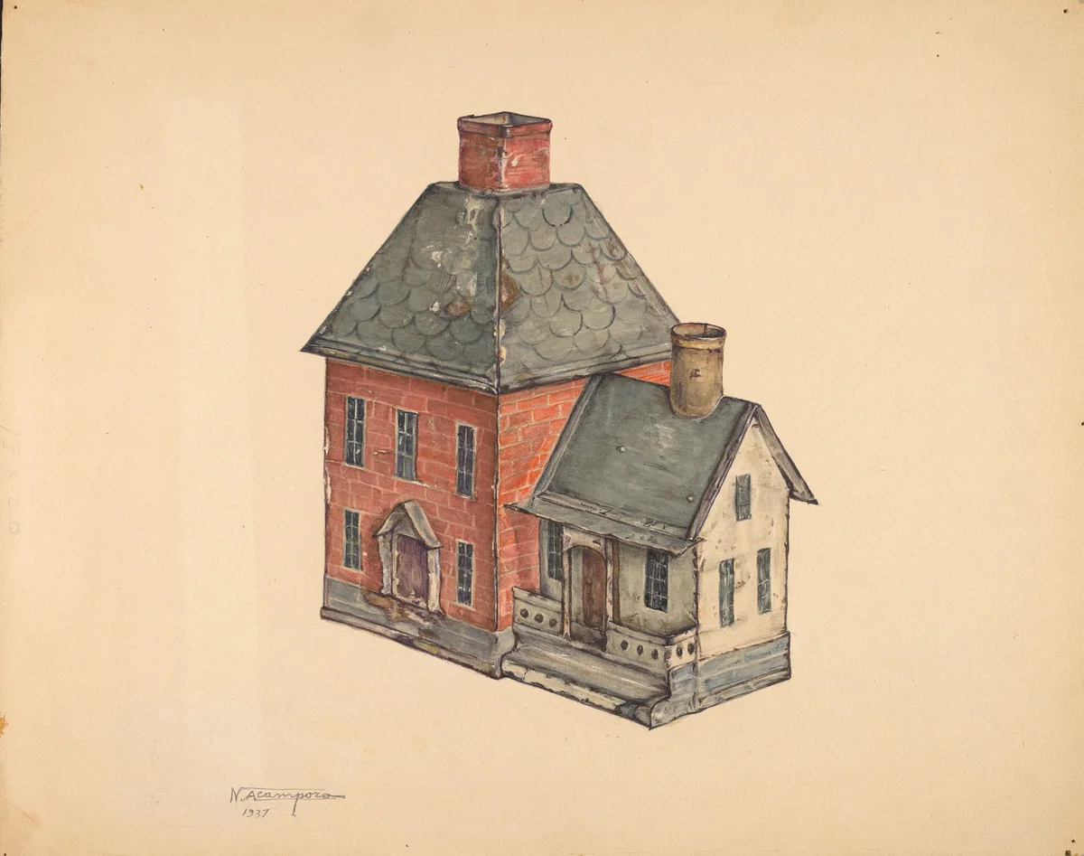 Toy House by Nicholas Acampora, index of american design, 1937