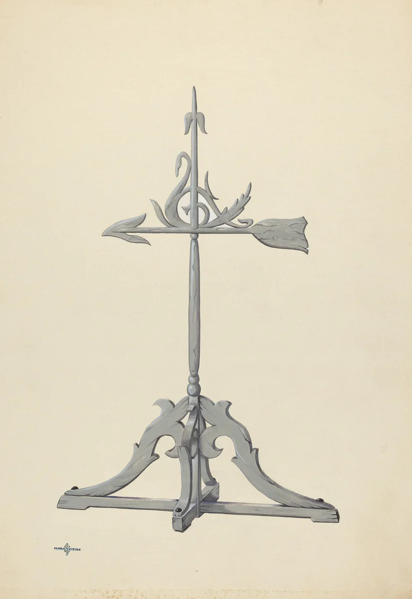 Weather Vane by Elmer Weise, index of american design, 1936