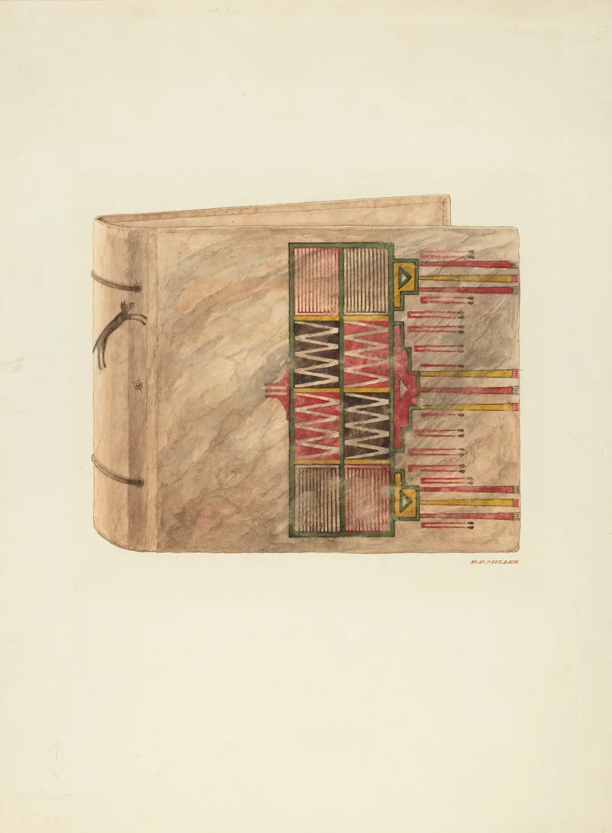 Book Cover by Randolph F. Miller, index of american design, 1938