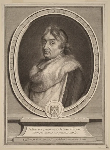 Nicolas de Blampignon by Gerard Edelinck; Joseph Vivien, print, 1702