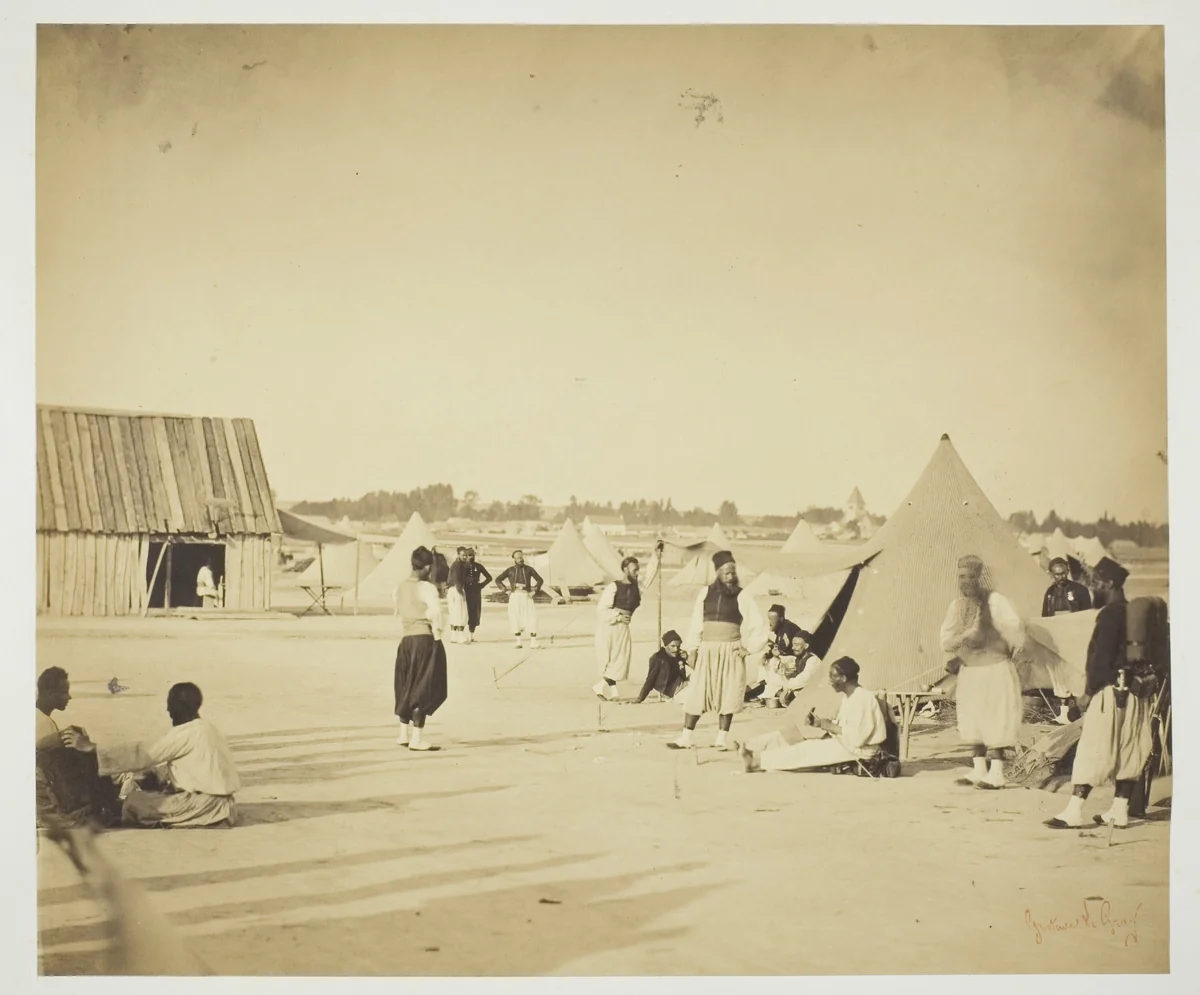 Untitled (Zouaves) by Gustave Le Gray, photograph, 1857