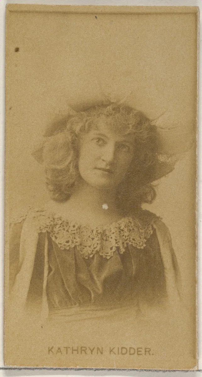 Kathryn Kidder, from the Actors and Actresses series (N45, Type 8) for Virginia Brights Cigarettes by Allen & Ginter, photograph, 1885-1891