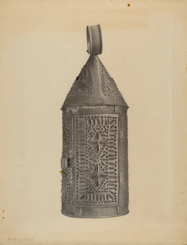Lantern by Mildred Ford, index of american design, 1937