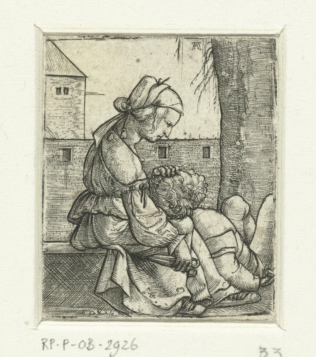 Simson en Delila by Unknown, print, 1506-1538