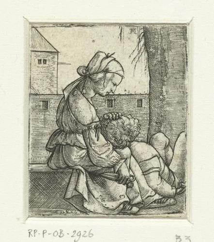 Simson en Delila by Unknown, print, 1506-1538