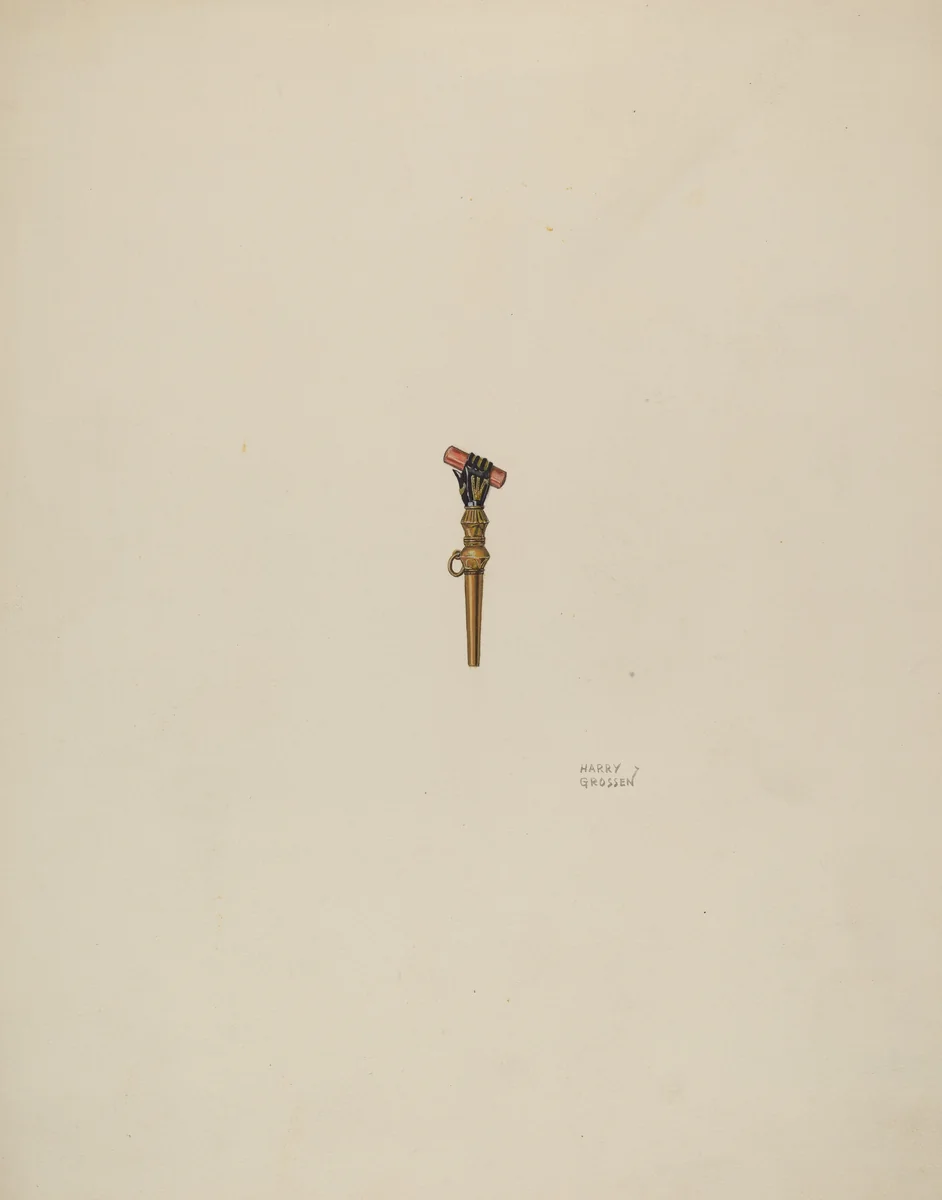 Watch Key by Harry Grossen, index of american design, 1938