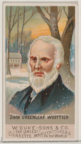 John Greenleaf Whittier, from the series Great Americans (N76) for Duke brand cigarettes by W. Duke, Sons & Co., print, 1888