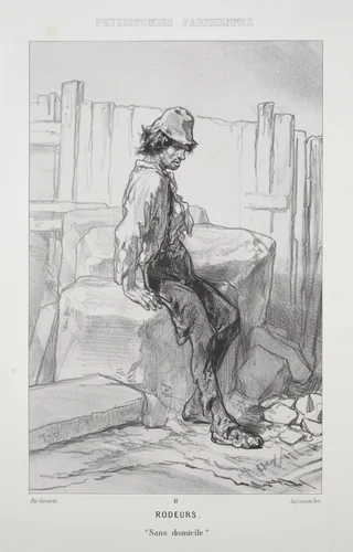 Rodeurs by Paul Gavarni, print, 1853-1863