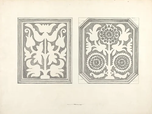 Panels from Hartford Chest by Harold Merriam, index of american design, 1936