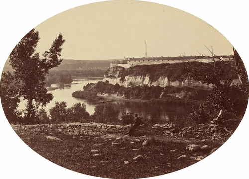 Fort Snelling by Joel E. Whitney, photograph, 1860-1870