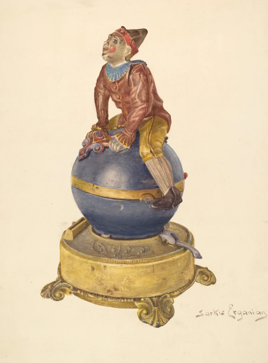 Iron Toy Bank by Sarkis Erganian, index of american design, 1940