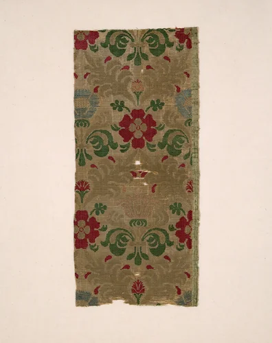Fragment by Italy, textile, 1625-1675