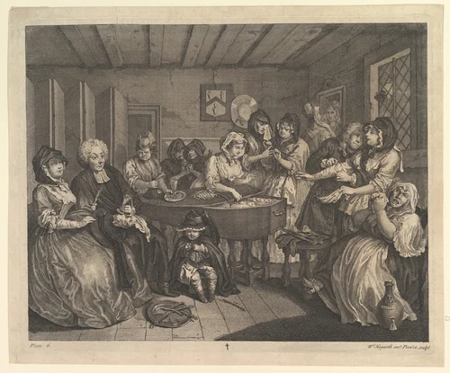 A Harlot's Progress, Plate 6 by William Hogarth, print, 1732