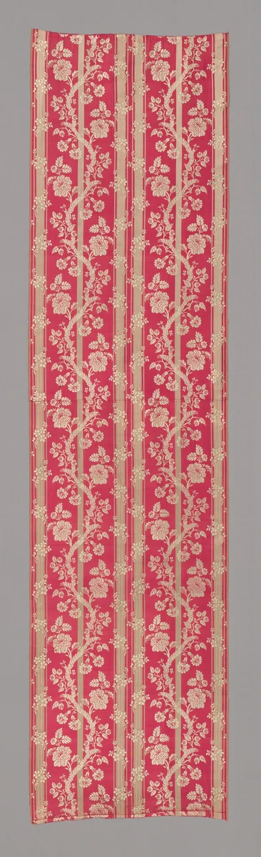 Panel by France, probably Lyon, textile, 1750-1800