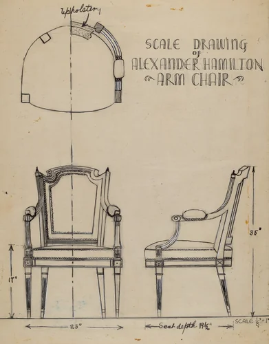 Armchair by Harold Smith, index of american design, 1938