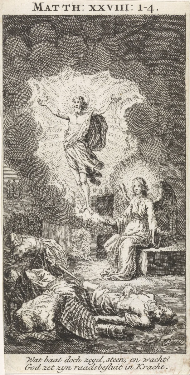 Opstanding van Christus by anonymous, print, 1712