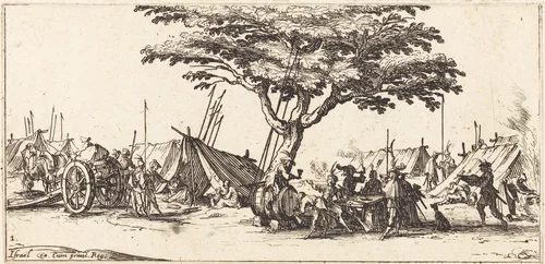 The Camp by Jacques Callot, print, 1633