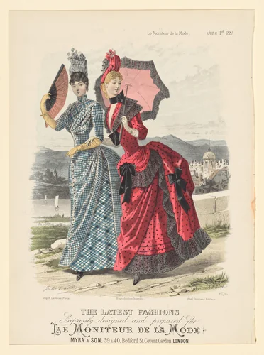 The Latest Fashions, Expressly Designed and Prepared for Le Moniteur de la Mode by A. Bodin, print, 1887