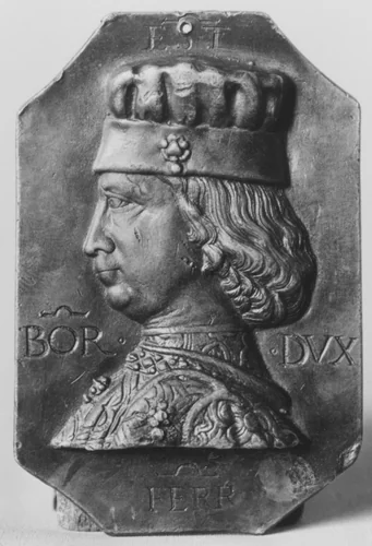 Borso d'Este, First Duke of Ferrara by Petrecino, metalwork, 1466-1476