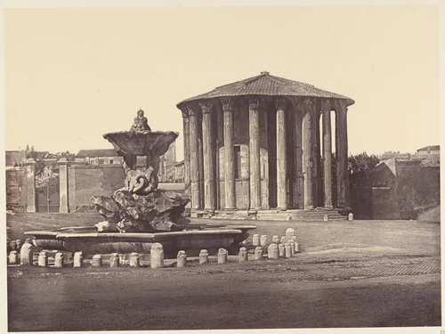 Tempio di Vesta by Eugène Constant, photograph, 1848-1852