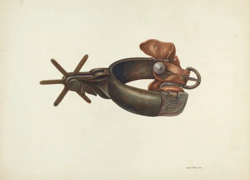 Spur by Robert W.R. Taylor, index of american design, 1936