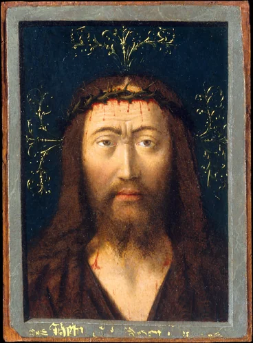 Head of Christ (Ecce Homo) by Petrus Christus, painting, 1440-1450